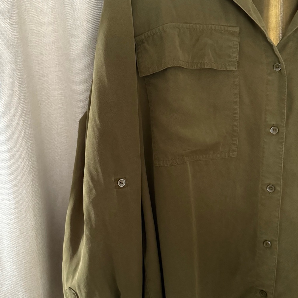 Babaton by Aritzia Fez Utility Shirt – Olive Green – XL - Picture 7 of 9